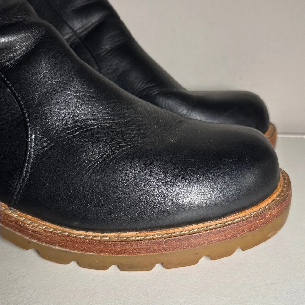 Buffalino Dakota Black Leather vintage heavyweight Men's Boots